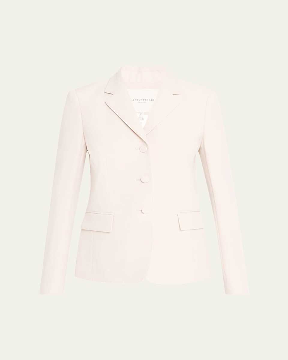 Three-Button Pickstitch Academy Blazer